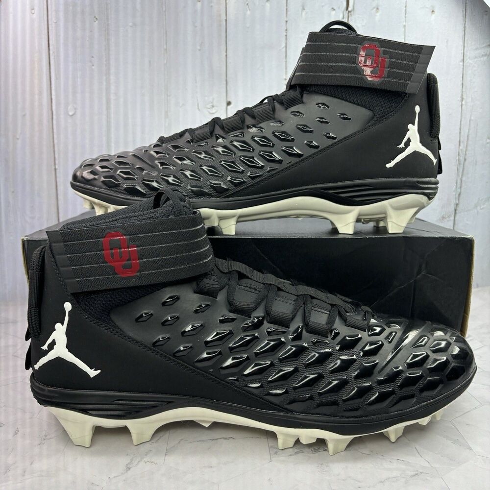 Size 15 Jordan Force Savage Pro 2 Oklahoma Sooners Football Cleats CV1663-004